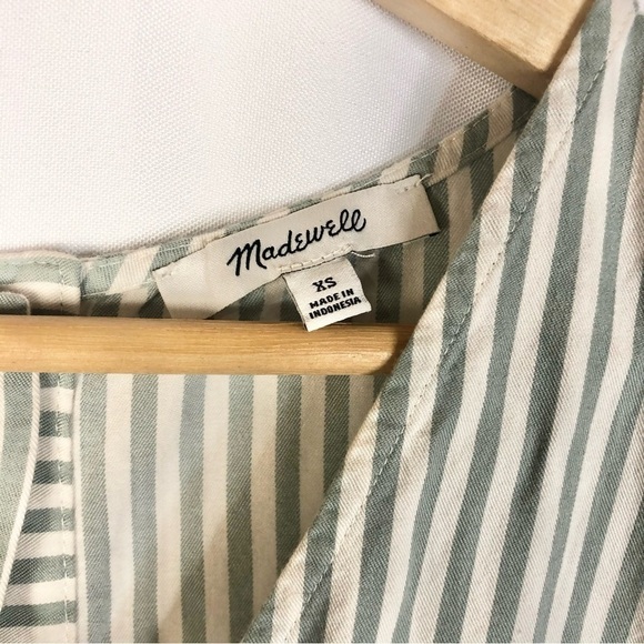 Madewell Button Back Easy Sage Mist Mini Dress XS - Picture 5 of 5